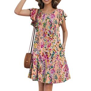 NEW ✨Ruffle Sleeve Floral Dress size Large